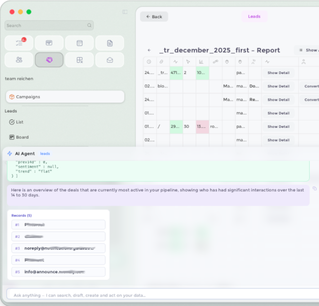 Campaigns & Agents & Chat